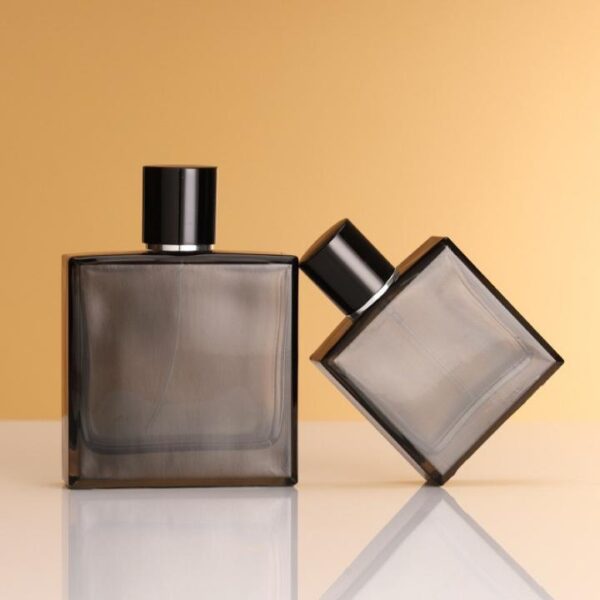 Wholesale 50ml 100ml Grey glass perfume bottle supplier