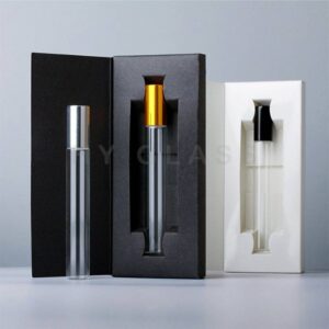 10ml Glass tube spray perfume bottle with custom box