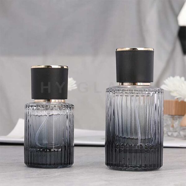 30ml 50ml Fluted glass spray perfume bottle supplier