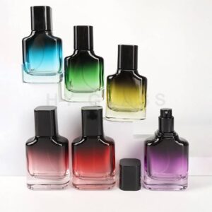 Luxury 30ml gradient color glass perfume bottle