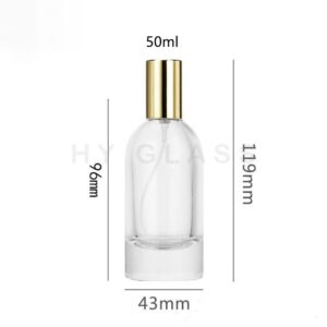 Luxury 50ml Cylindr glass perfume bottle