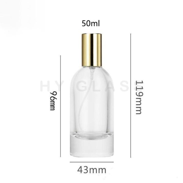 Luxury 50ml Cylindr glass perfume bottle