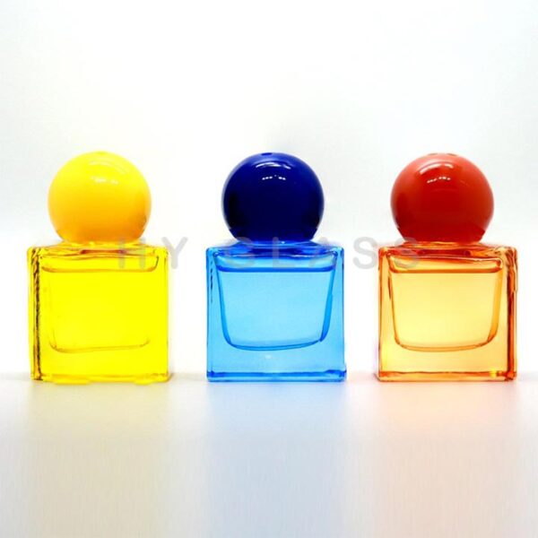 50ml Cube glass home fragrance aroma diffuser bottle