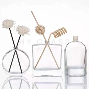 Custom 100ml glass aroma reed diffuser bottle factory