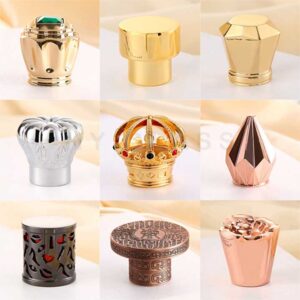 Custom zinc-alloy perfume bottle cap