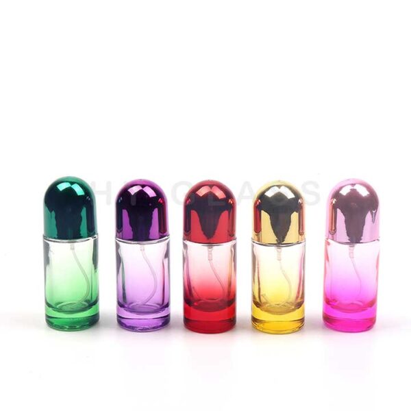 20ml Glass cylinder spray perfume bottle with cap