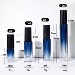 3ml 5ml 8ml 10ml Rectangle perfume bottle