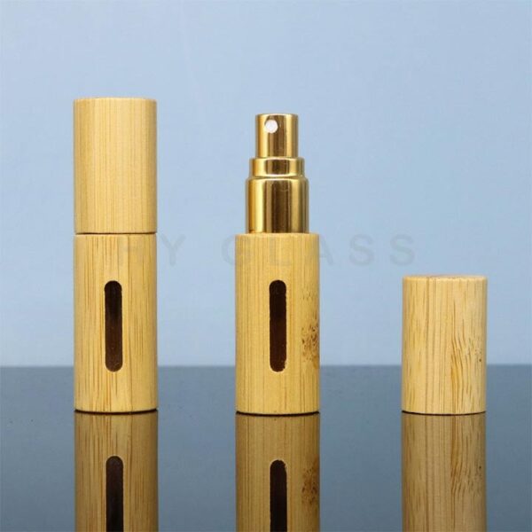 Luxury 5ml Bamboo shell spray perfume bottle factory