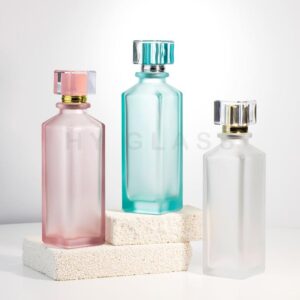 200ml new design large capacity square spray perfume bottle factory
