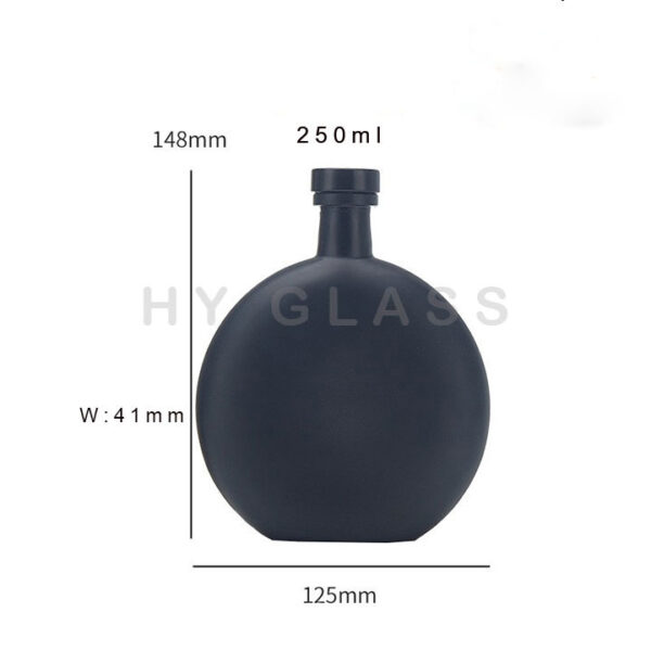 Luxury flat oblate aroma reed diffuser bottle with cork