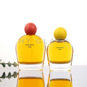 Wholesale 50ml 100ml glass perfume bottle with ball cap supplier