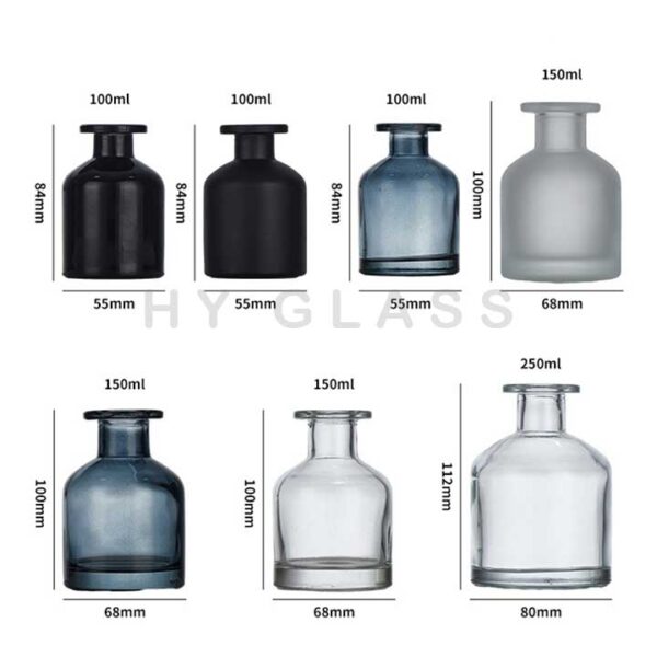 Wholesale 100ml-250ml pot belly glass scent reed diffuser bottle supplier