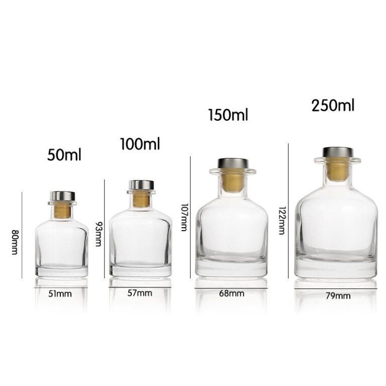 Custom 50ml-250ml aroma reed diffuser bottle with cap