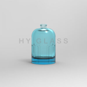 Luxury 100ml cylindrical shoulder creative pattern glass spray perfume bottle