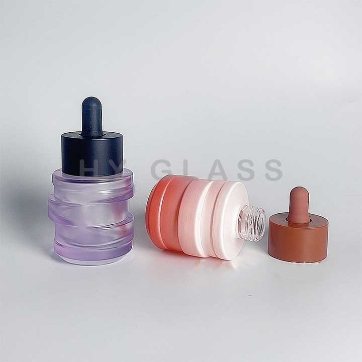 Luxury 30ml Glass essential oil Moon wheel dropper bottle factory