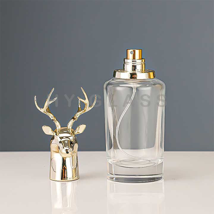 High quality 75ml animal head glass perfume bottle supplier
