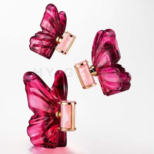 Butterfly-shaped glass perfume bottle